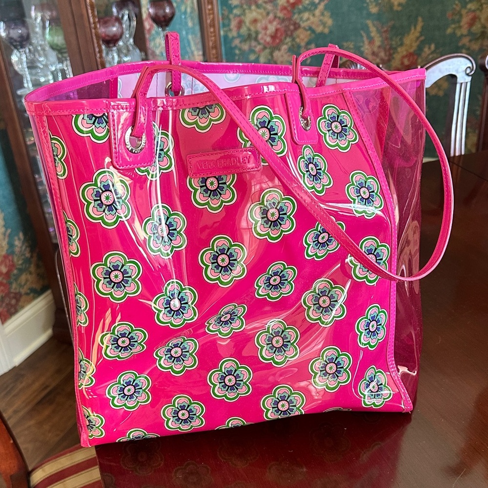 Vera Bradley Vibrant Pink Floral Tote